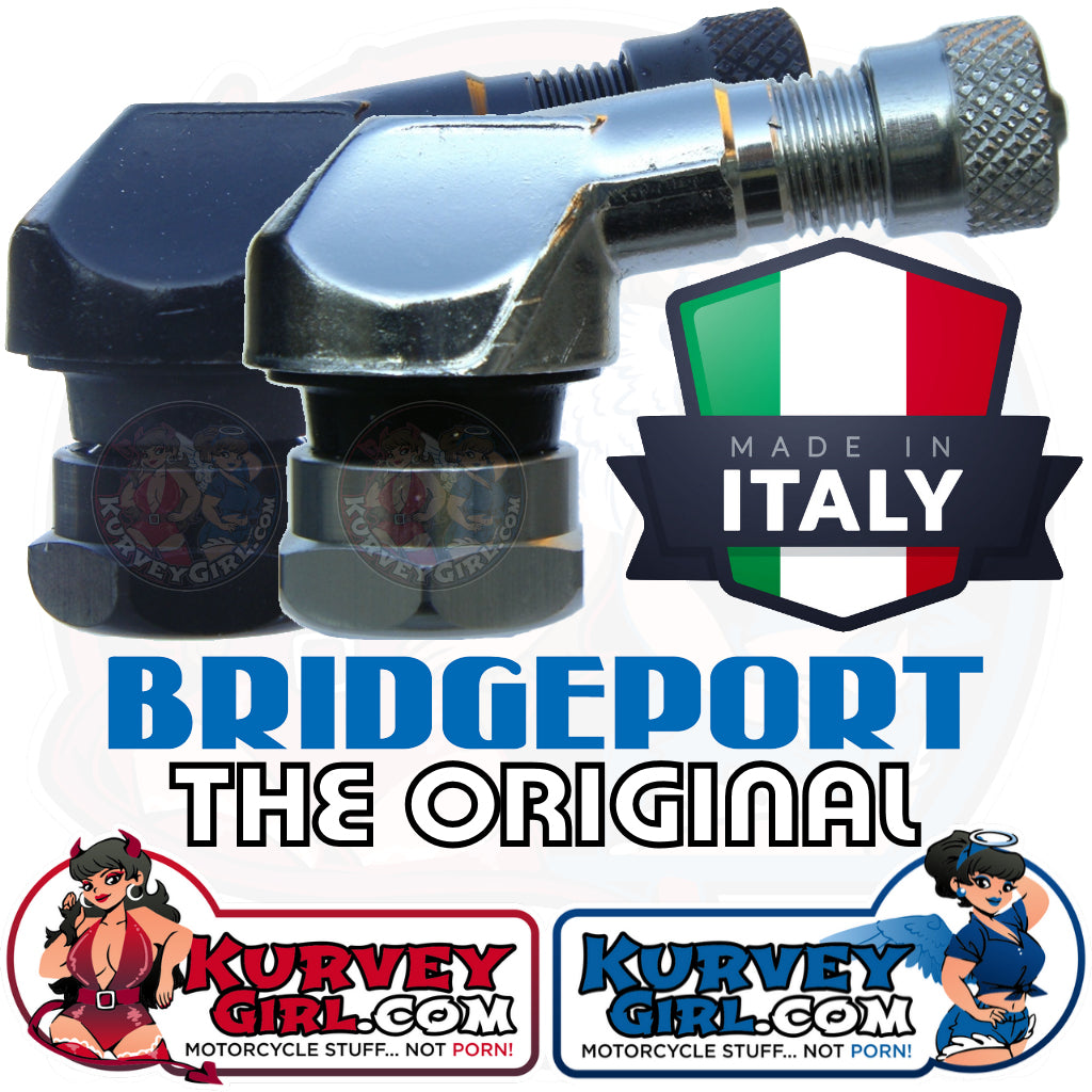 KurveyGirl Bridgeport Valve Stems 11.3mm 8.3mm Original Made in Italy Genuine