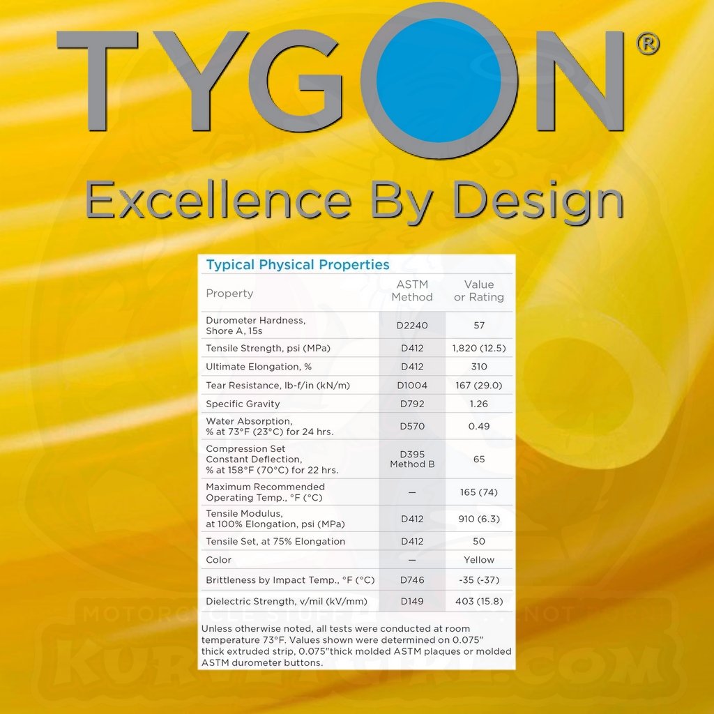 Tygon F-4040-A Tube Tubing Fuel Specifications Details 2 AAG00012 AAG00017 AAG00022 Motorcycle