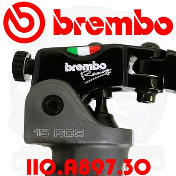 BREMBO 15 RCS 1in Bar Radial Brake Master Cylinder 110.A897.30 110A89730