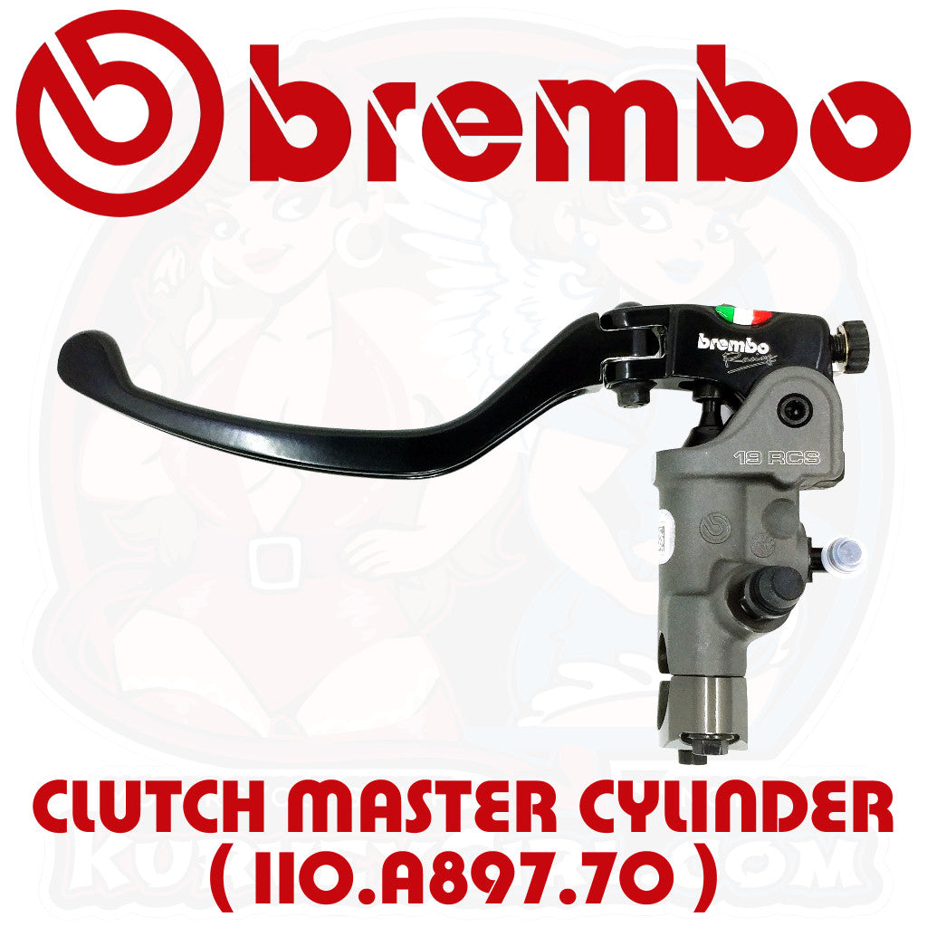 Brembo 19 RCS 1 inch Bar Radial Clutch Master Cylinder 110A89770 110.A897.70 Main