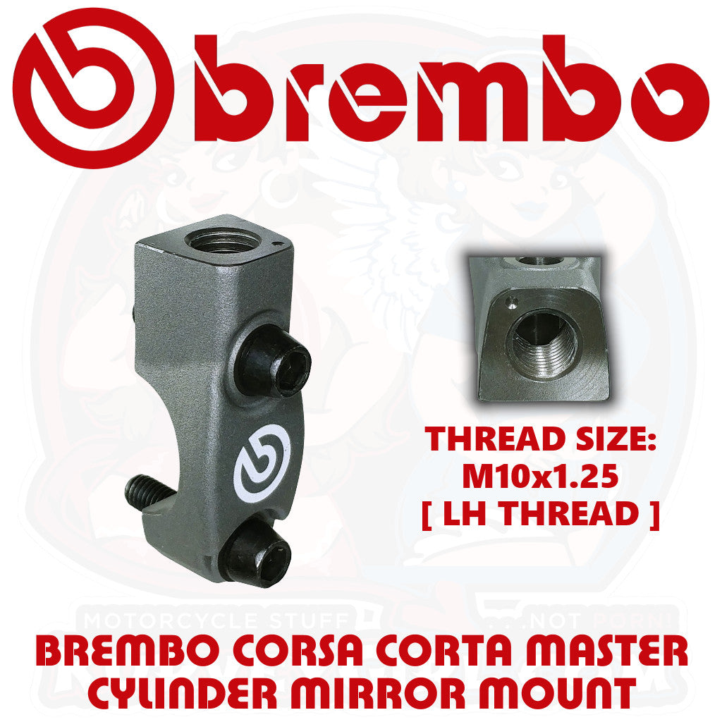 BREMBO CORSA CORTA RCS Clamp Mirror Mount LH M10x1.25 110C74090 110.C740.90