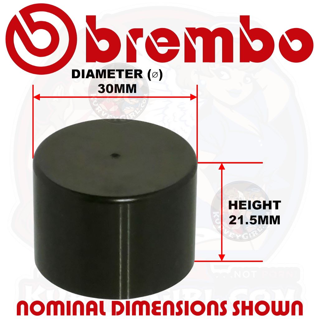 Brembo replacement piston Kit Nominal Dimensions of included pistons - 30 mm Diameter and 21.5mm Length - 20.5398.60 (20539860)