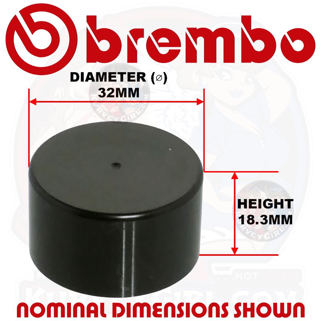Brembo replacement piston Kit Nominal Dimensions of included pistons 20.5398.68 (20539868)
