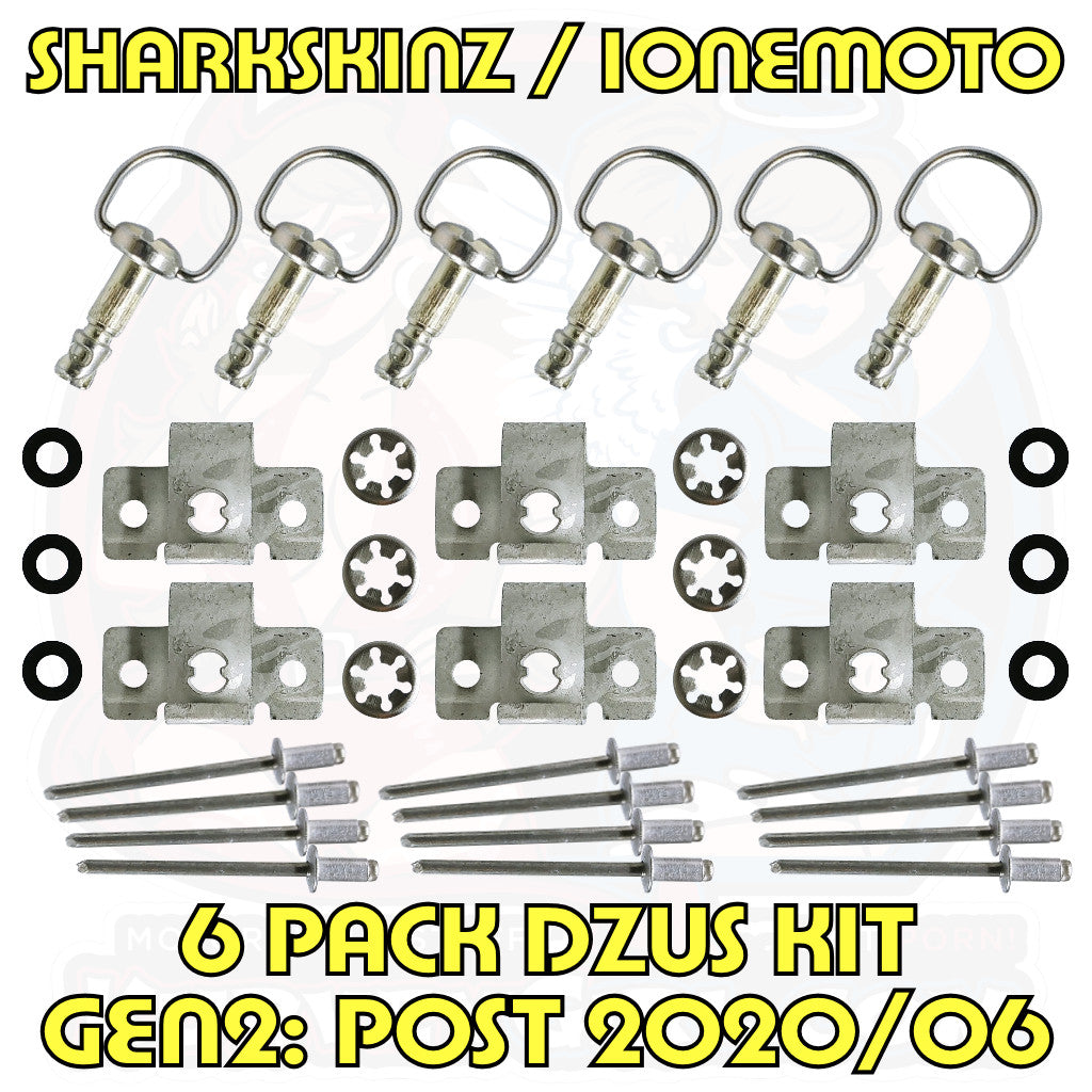 SHARKSKINZ iOneMoto - Style Dzus : 6pc Kit (2020/06+)