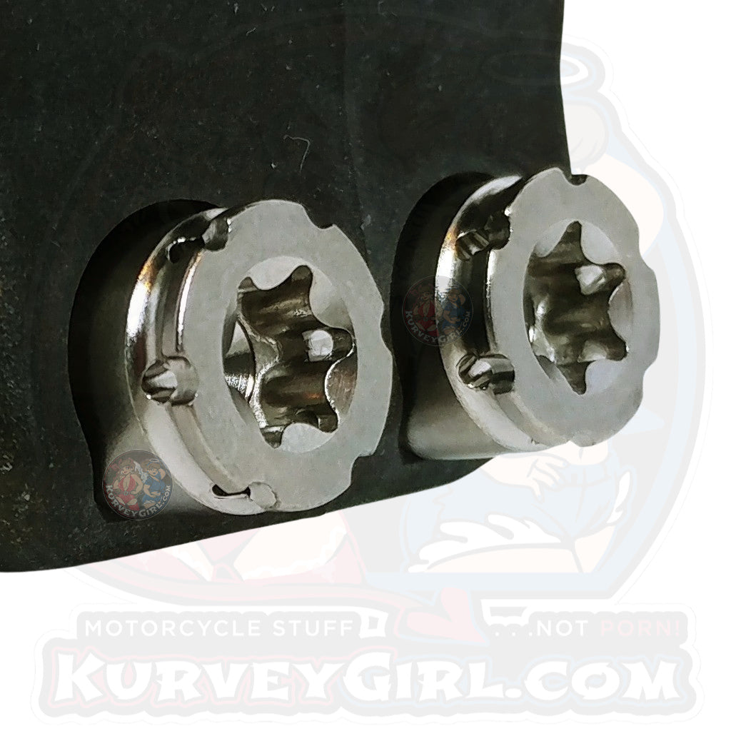 Titanium Pinch Bolt Cap Head Safety Wire Installed
