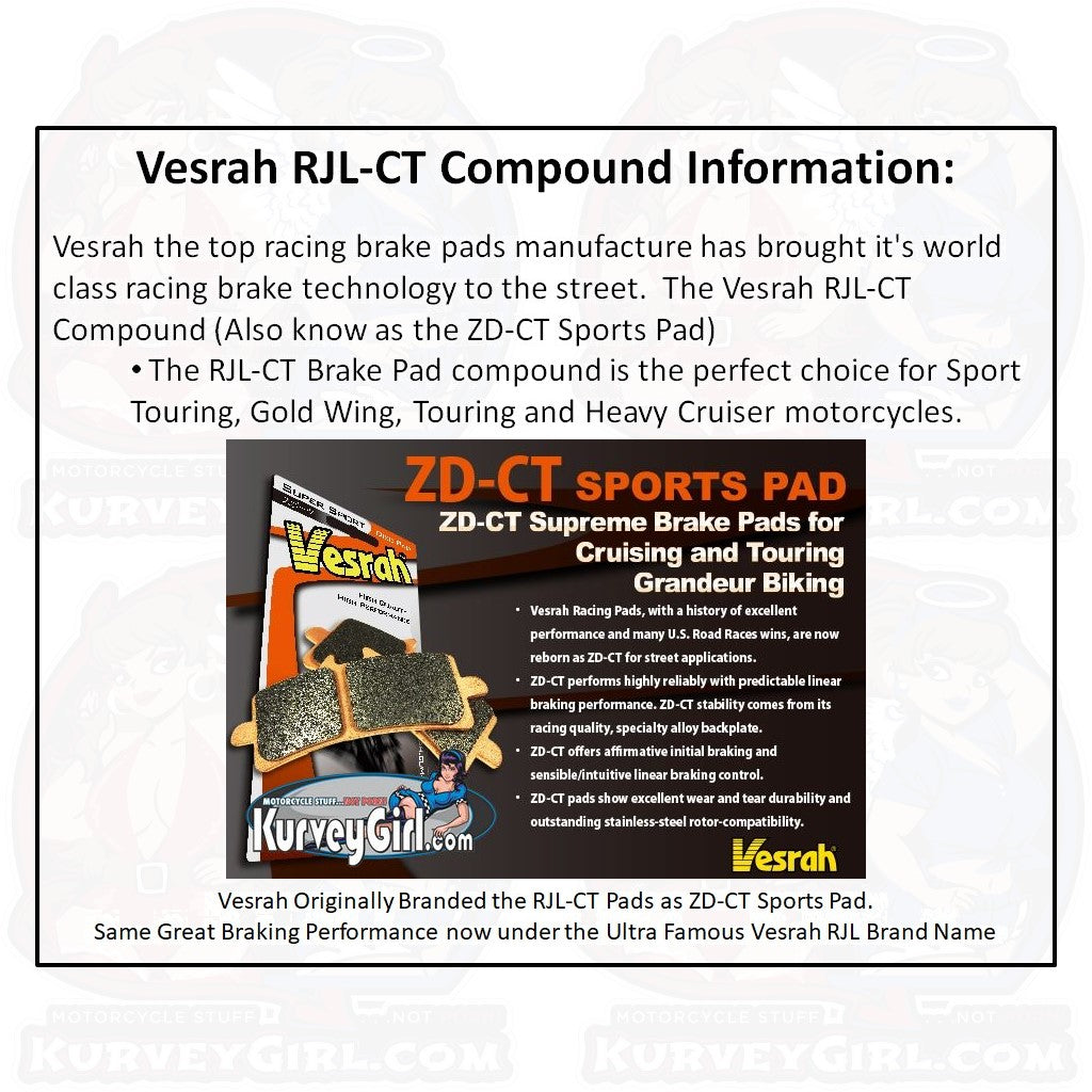 Vesrah Brake Pad RJL-CT Compound Information