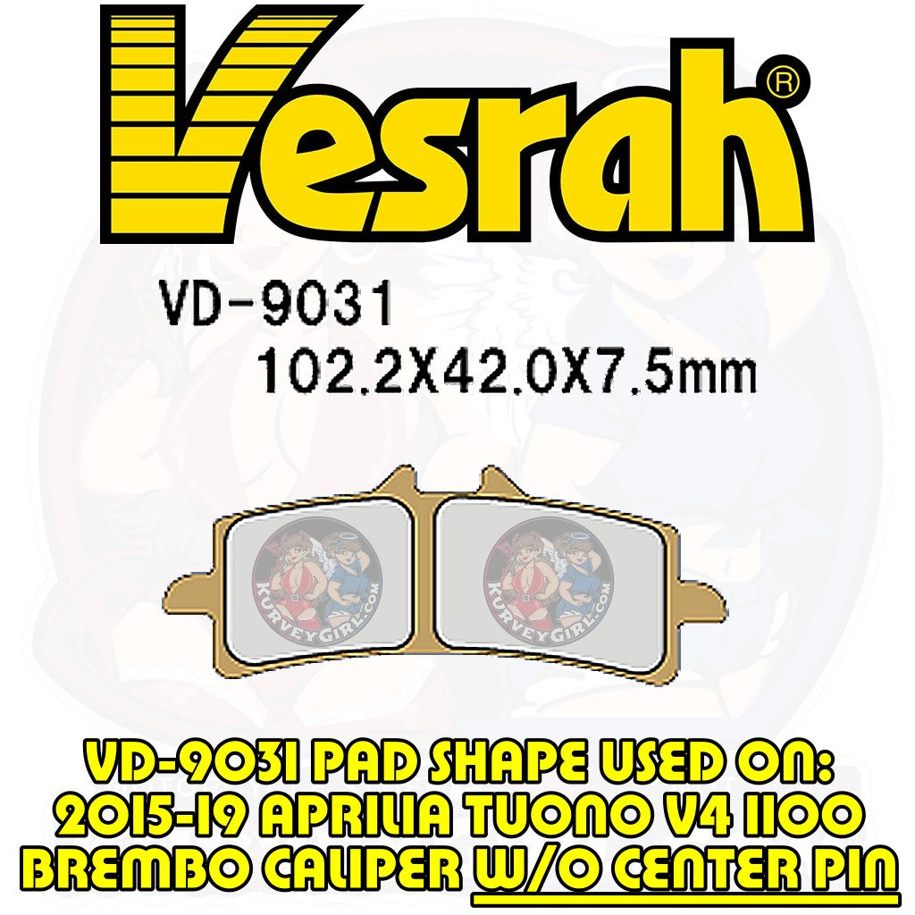Vesrah Brake Pad Shape VD 9031 2