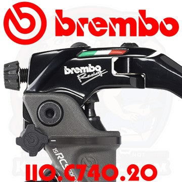 Brembo 15 RCS Corsa Corta Brake Master Cylinder Kit, Short Lever, Close Up 110C74020 110.C740.20