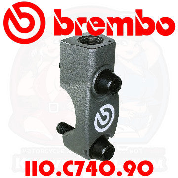 BREMBO RCS Corsa Corta Clamp: Mirror Mount - Left-Handed Thread - M10x1.25 (110.C740.90) (110C74090)