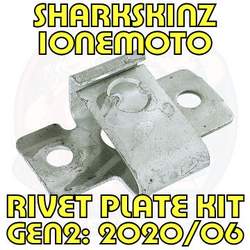 SHARKSKINZ iOneMoto - Style Dzus : Replacement Rivet Plate Kit (2020/06+)