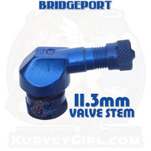 Load image into Gallery viewer, 83deg Aluminum 11.3mm GEN2 Angled Valve Stem: Blue (2 pcs)
