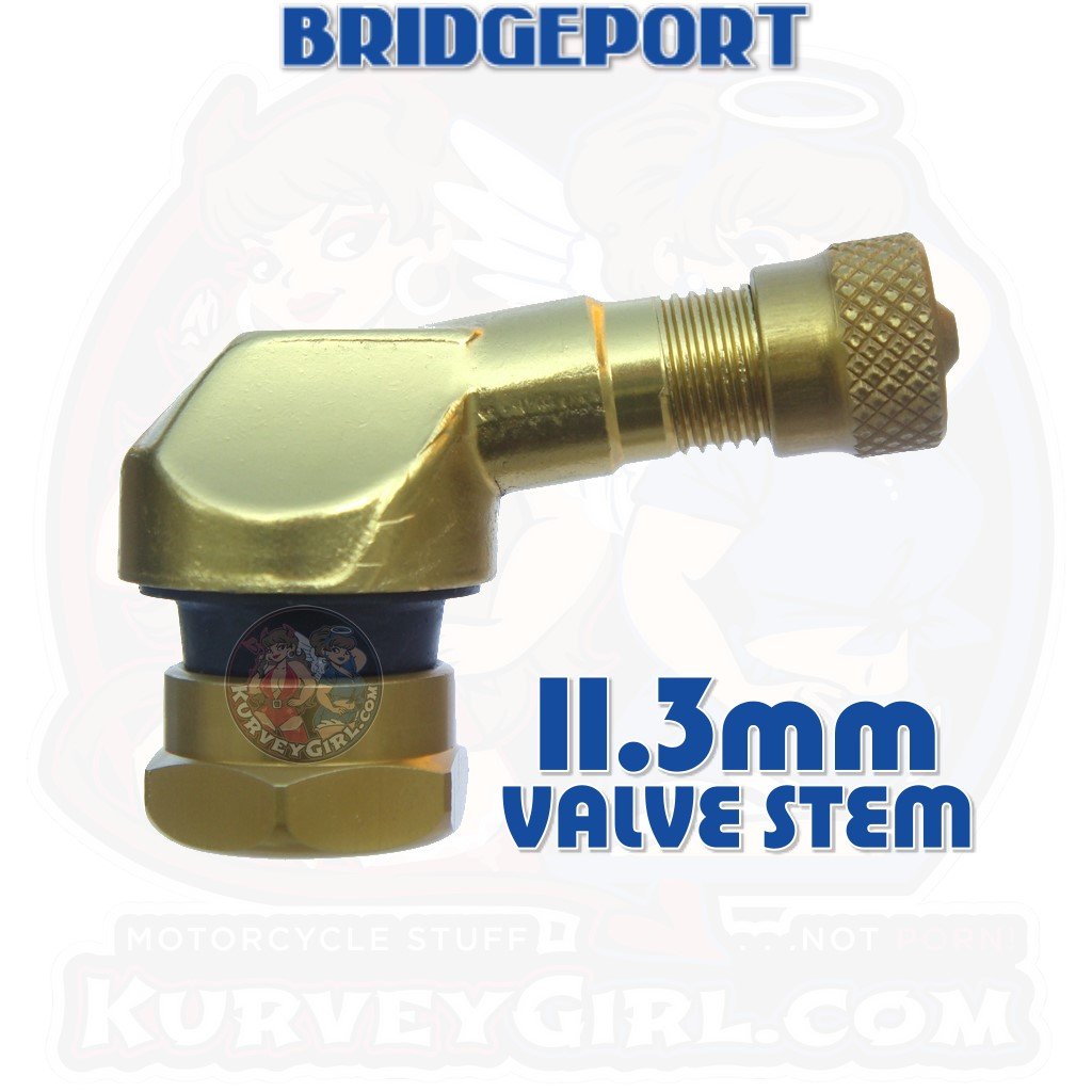 83deg Aluminum 11.3mm GEN2 Angled Valve Stem: Gold (2 pcs)