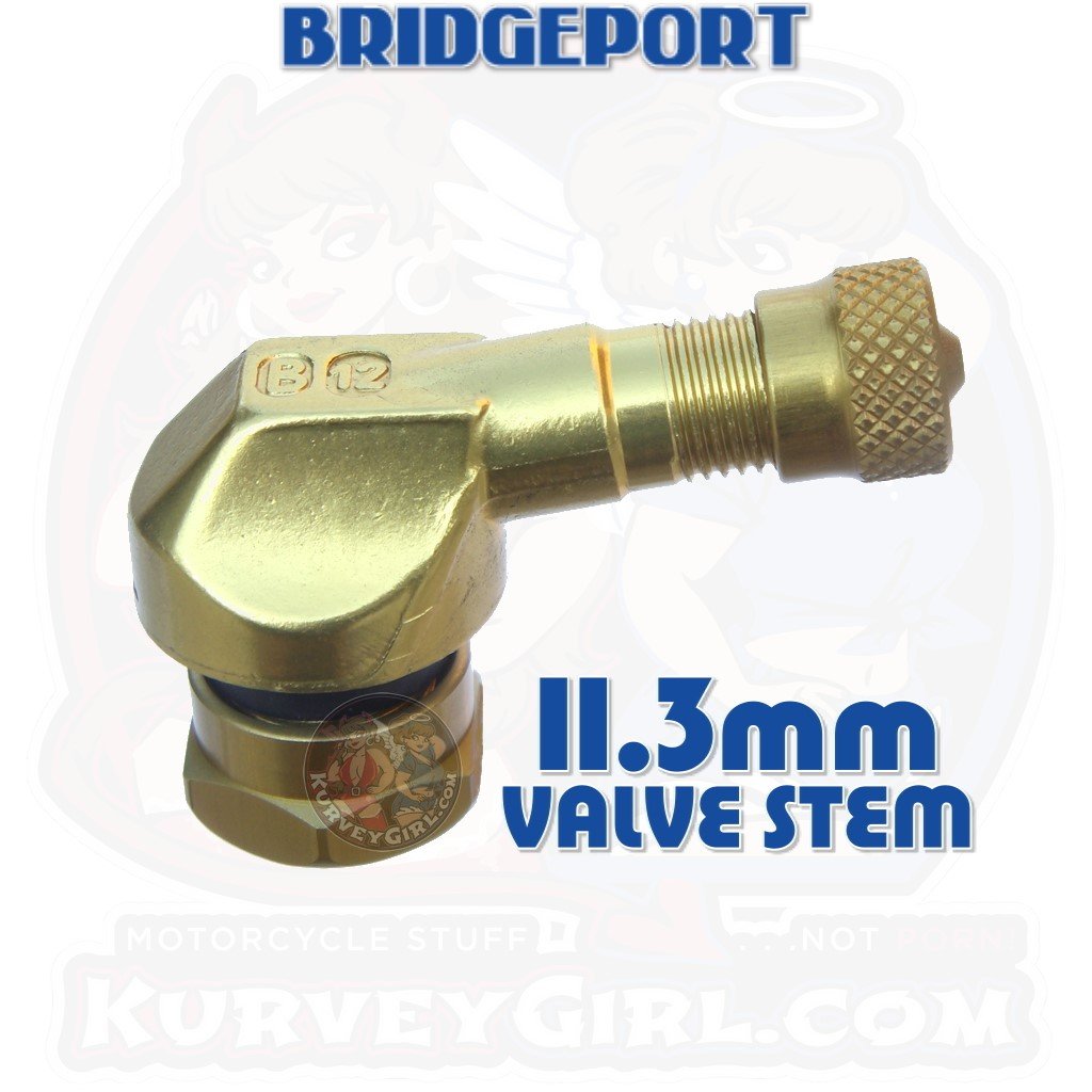 83deg Aluminum 11.3mm GEN2 Angled Valve Stem: Gold (2 pcs)