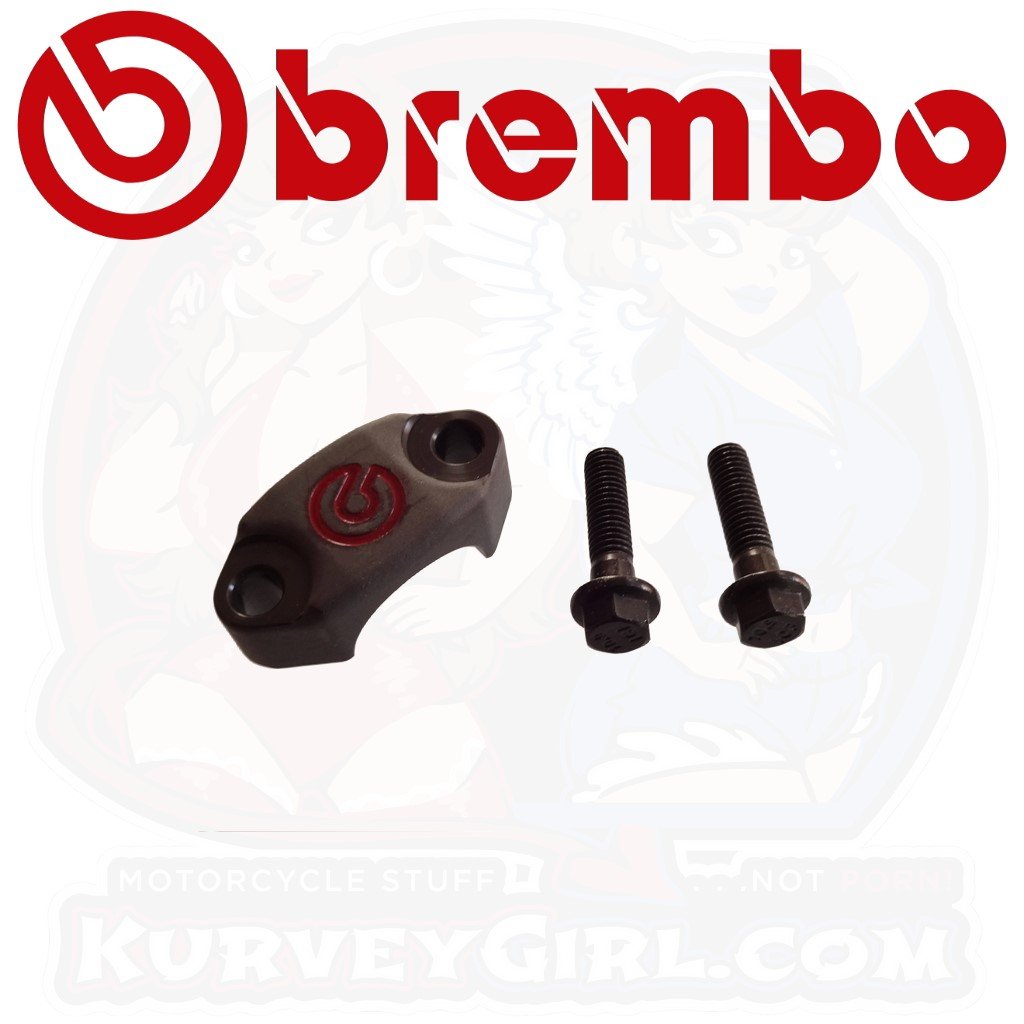 Brembo RCS Clamp CNC 1 inch Red Brembo Logo Main 110A89787 110.A897.87