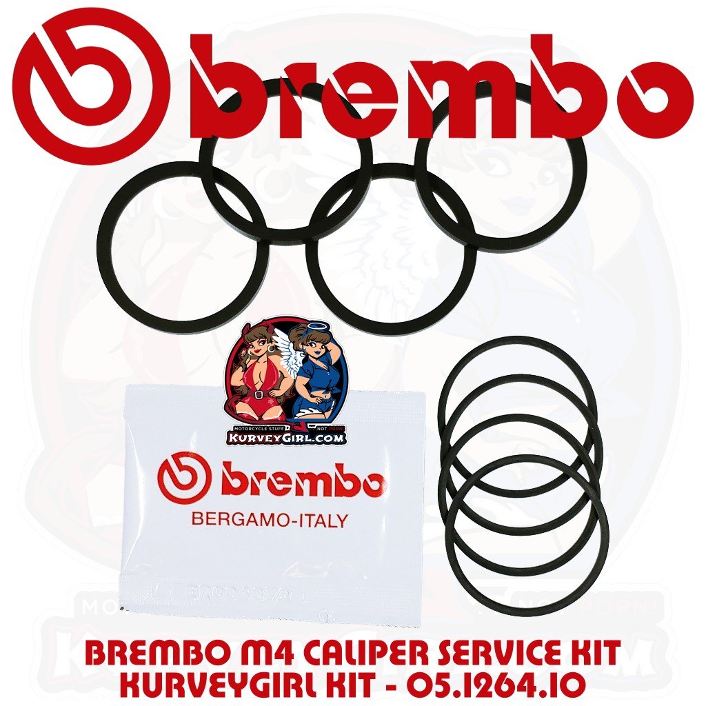 28mm Brake Caliper Piston Seal Kit – Fits Brembo & Other Motorcycles (Honda Etc.)