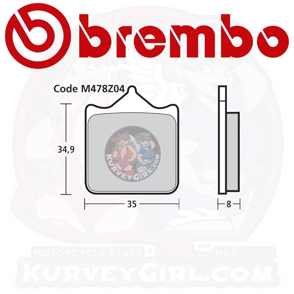 Brembo Z04 Brake Pads: 107A48647 / M478Z04