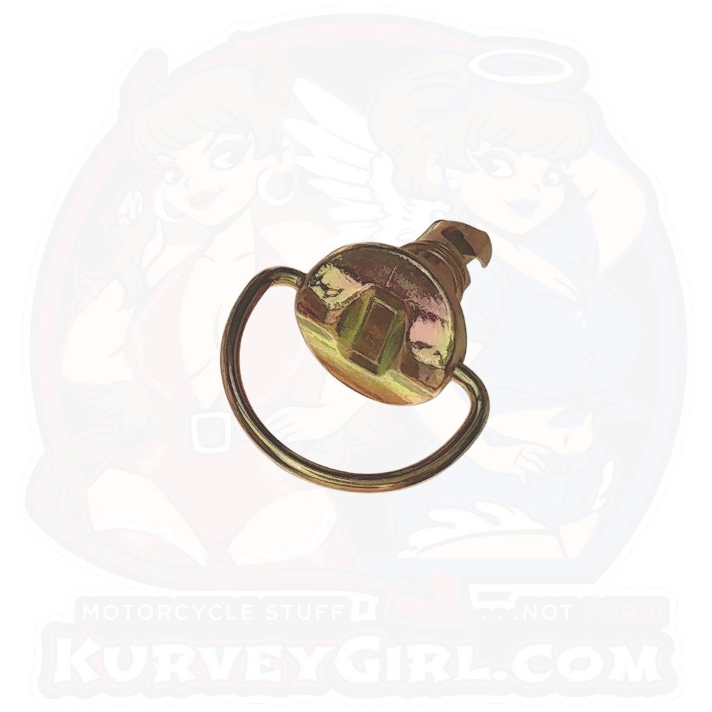 Dzus Genuine Winged D Ring Bolt Gold Tone Finish Spare Part MV Agusta Ducati Iso