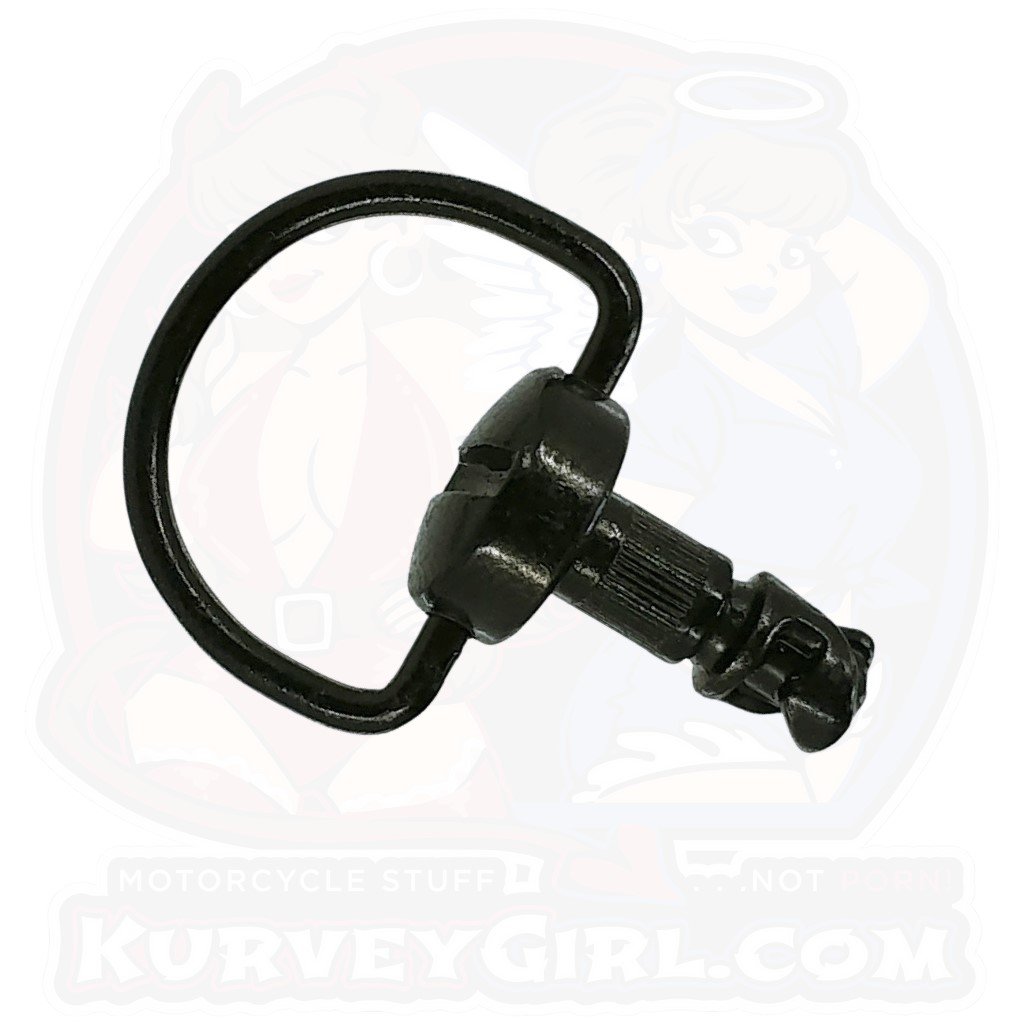Dzus D8 12 mm D Ring Bolt Spare Part Black