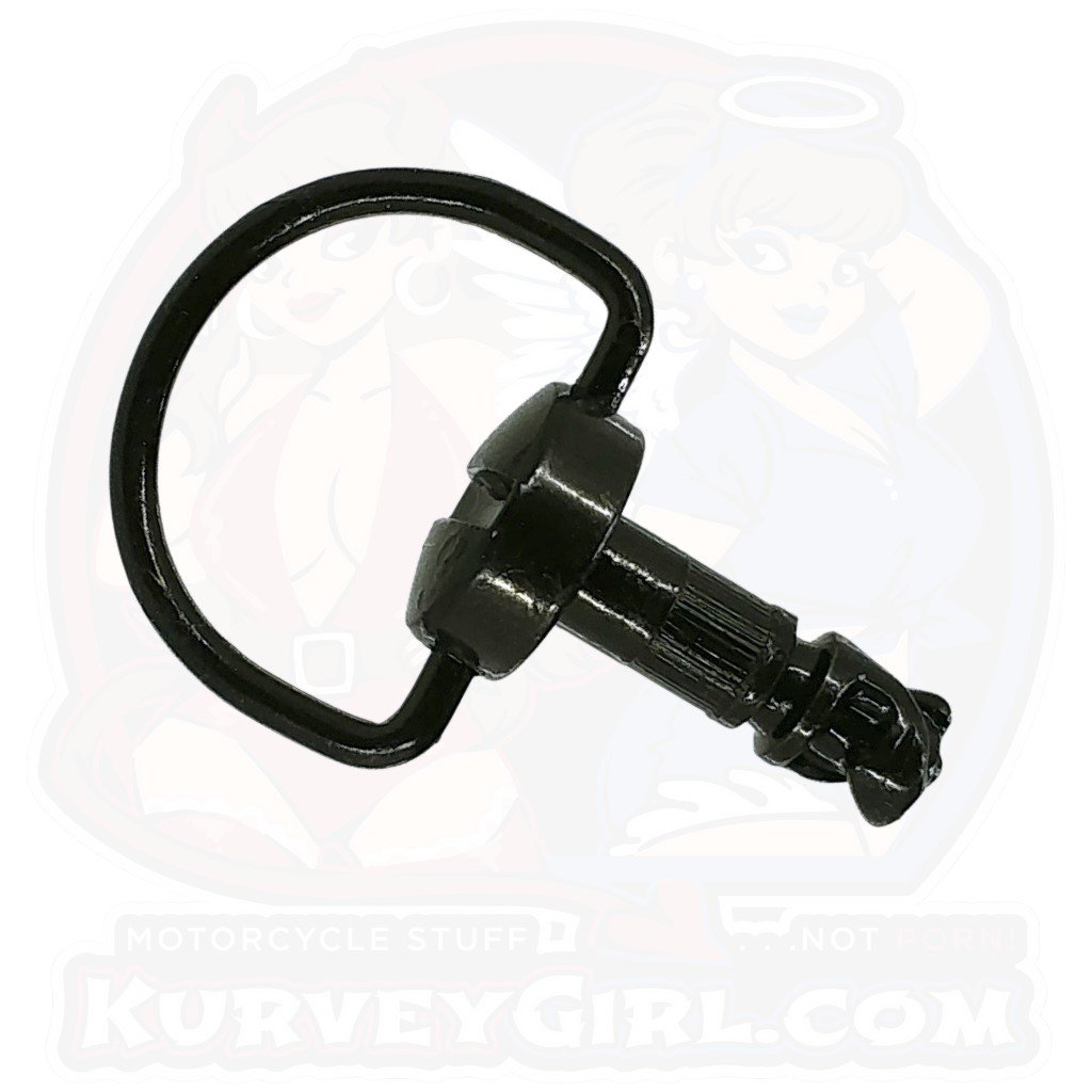 Spare Part: 1pc, DZUS (D8), D-Ring, Black, WL=14mm
