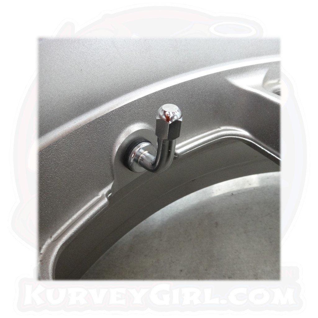 Enkei 85 Degree Angled Metal Valve Stem 11.3mm Set (2pcs