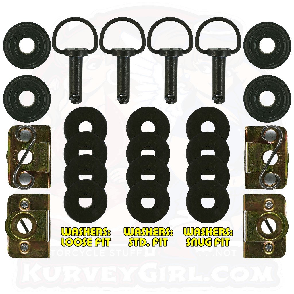 HD: Saddlebag Mounting Kit - Black Oxide Finish