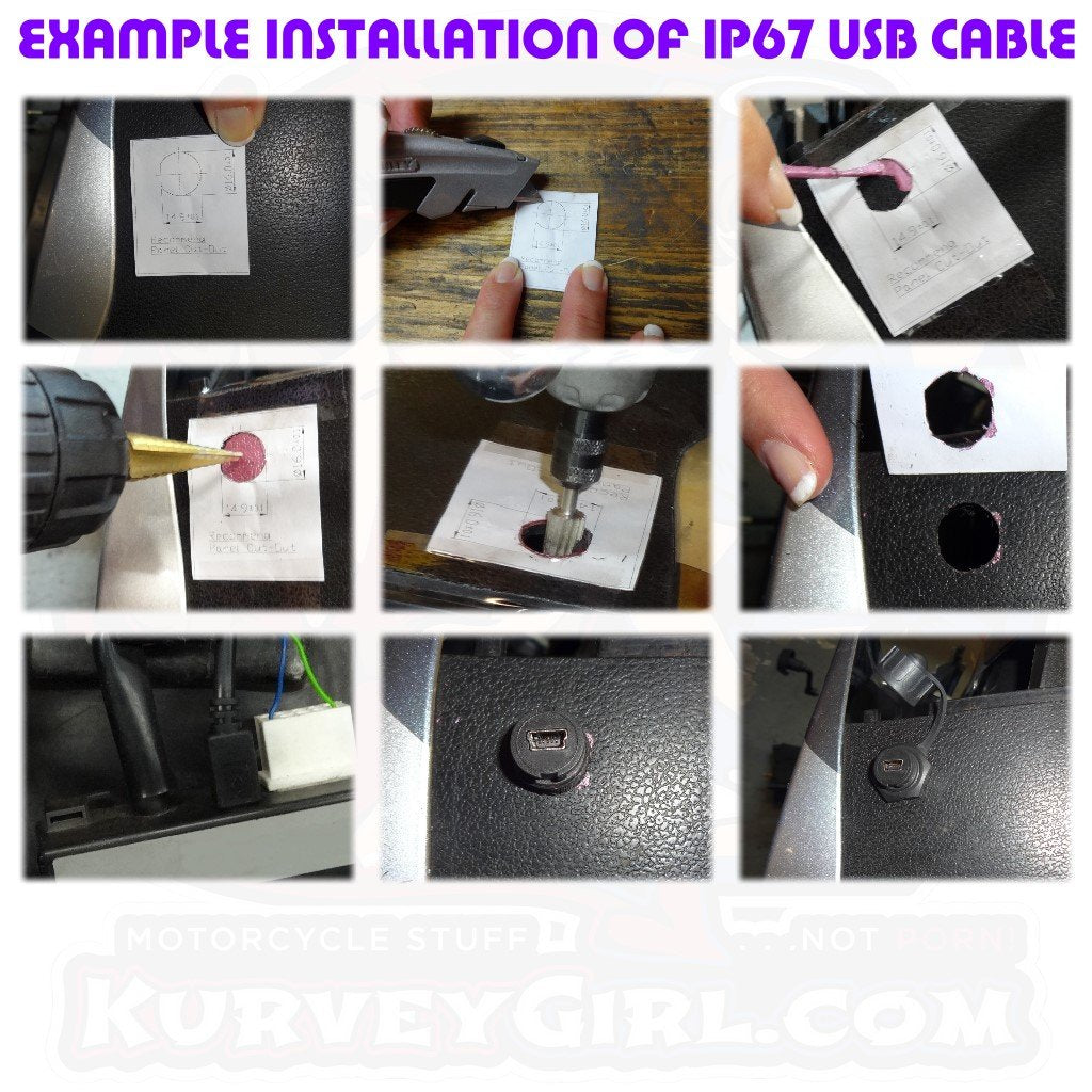 USB MINI-B Waterproof Cable 2 meters 2