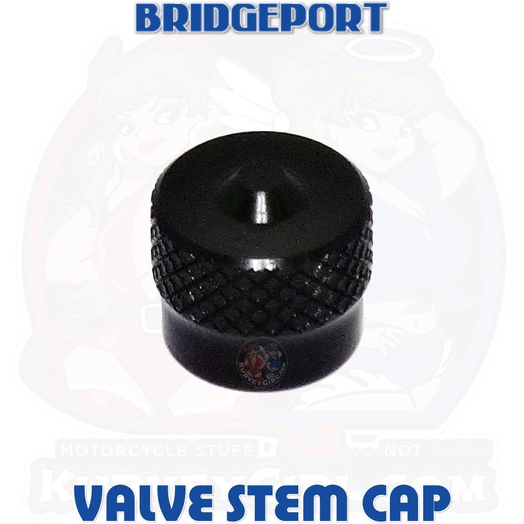 Replacement Valve Stem Cap: Black
