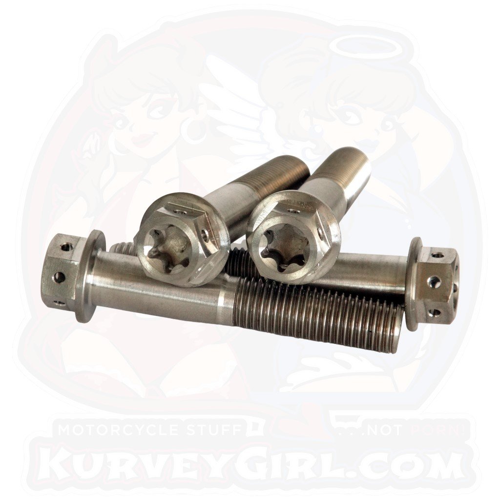 Titanium Caliper Bolt - M10 x 60mm (Thread 1.25) - Double Drive
