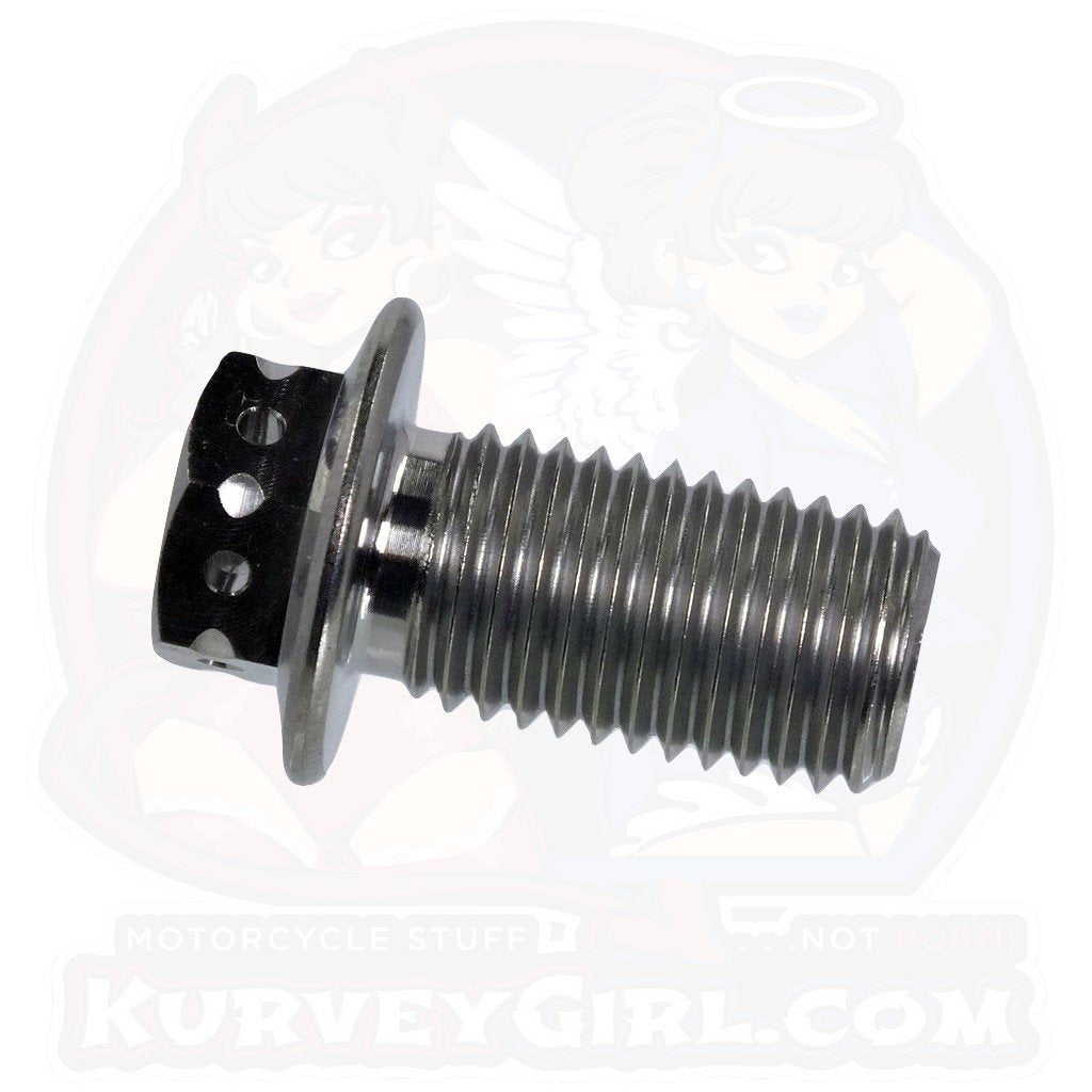 Titanium Drain Bolt - M12x1.50x22mm - Double Drive (KGO-6)