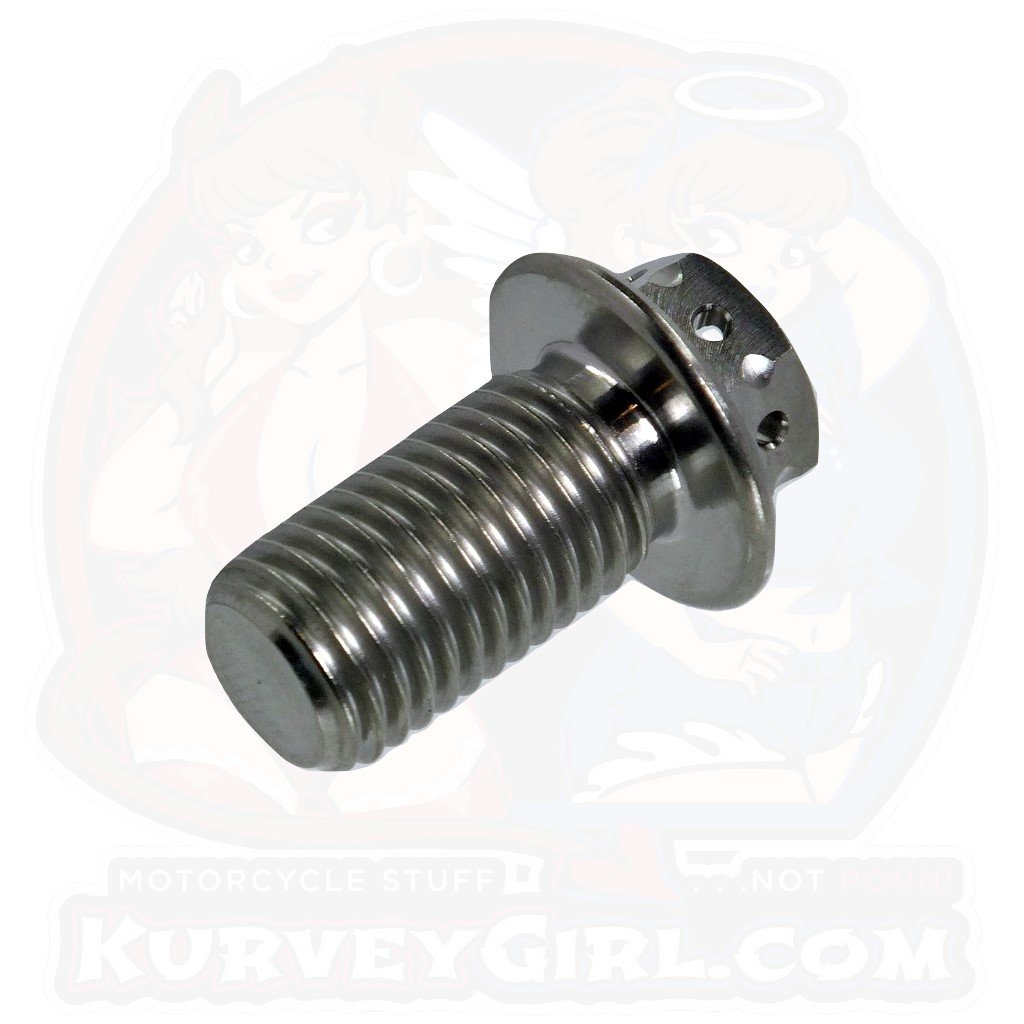 Titanium Drain Bolt - M12x1.50x22mm - Double Drive (KGO-6)