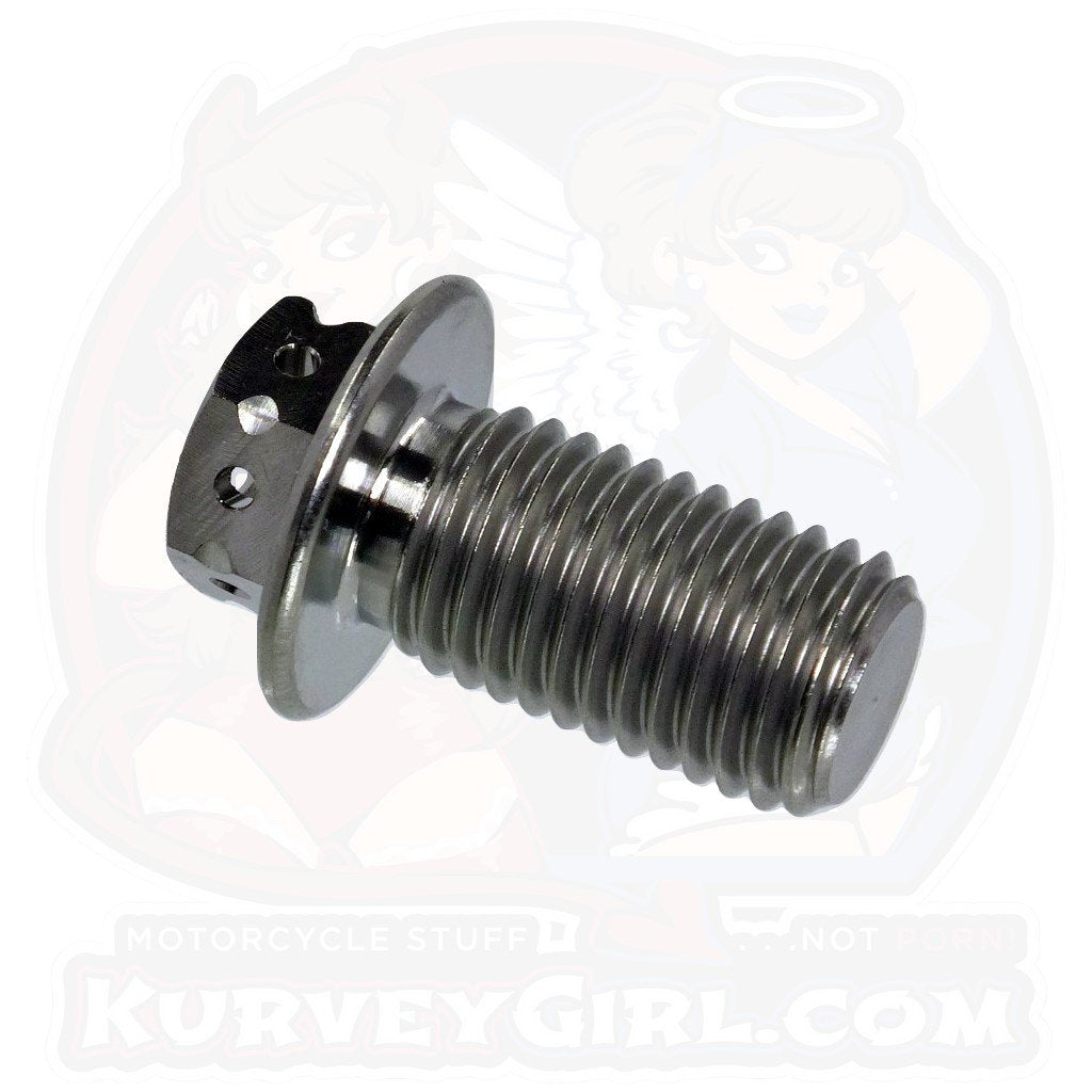 Titanium Drain Bolt - M12x1.50x22mm - Double Drive (KGO-6)
