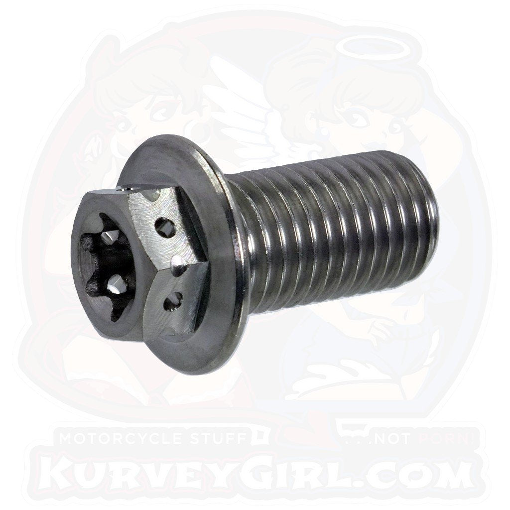 Titanium Drain Bolt - M12x1.50x22mm - Double Drive (KGO-6)