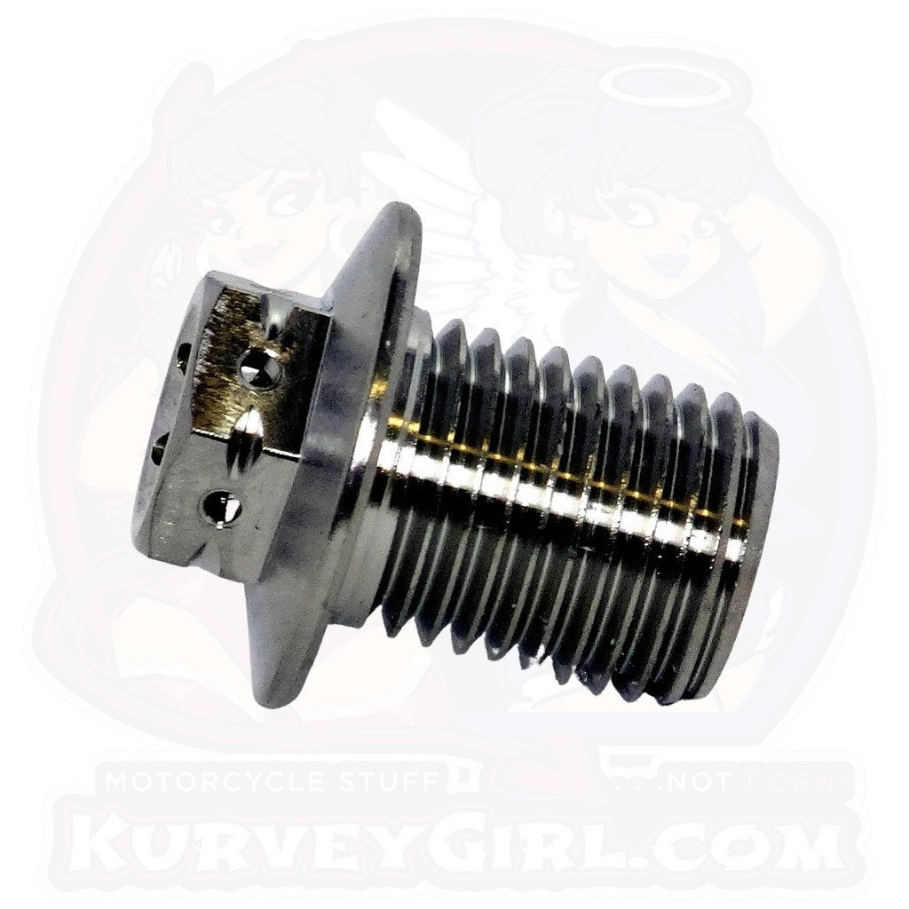 Titanium Drain Bolt - M14x1.50x17mm - Double Drive (KGO-2)