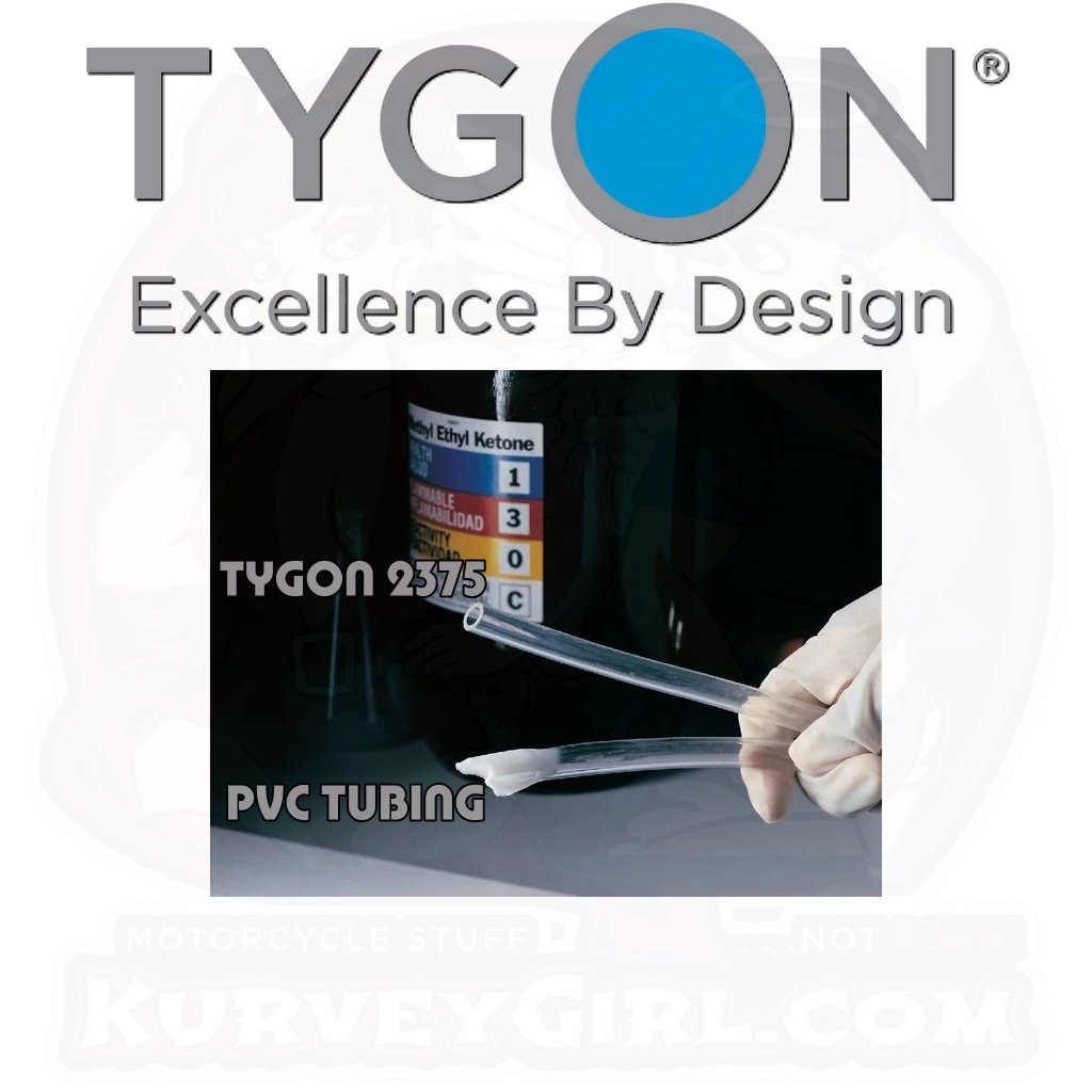 Tygon 2375 Tube Tubing Specifications Details Image compared PVC Motorcycle Chemical Resistant
