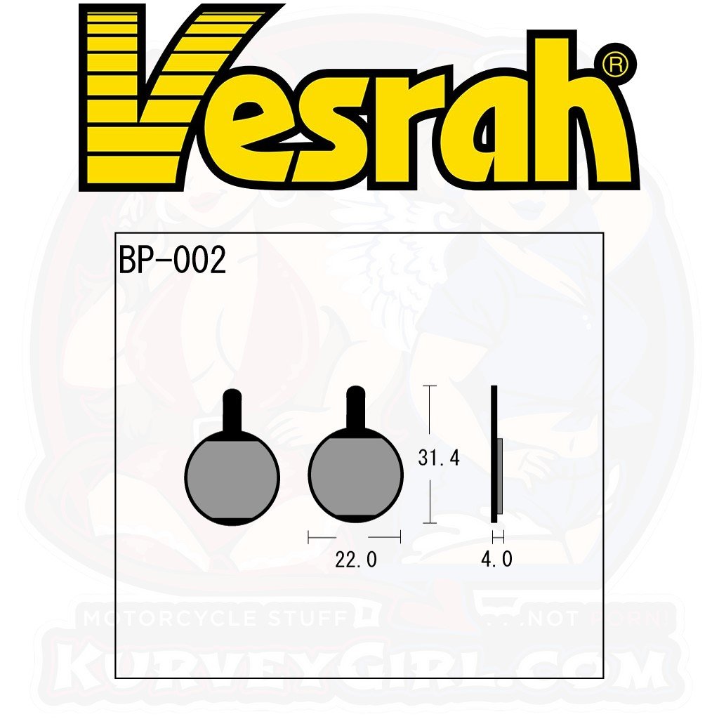 Vesrah BP-002 Bicycle Brake Pads bike MTB Mountain Bike Magura Louise Magura Clara shape dimensions
