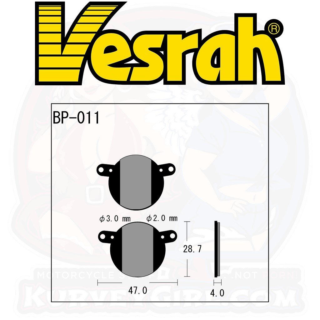Vesrah BP-011 Bicycle Brake Pads bike MTB Mountain Bike Magura Juile Promax DC900 DC903 shape dimensions