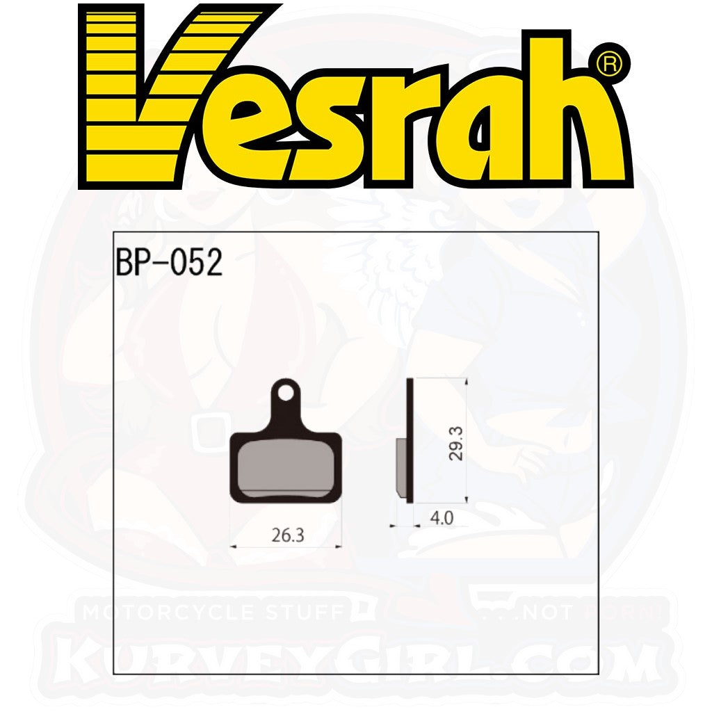 Vesrah BP-052 Bicycle Brake Pads bike MTB Mountain Bike shape dimensions Shimano 105 BR-R7070 DURA-ACE BR-R9170 GRX BR-RX400 BR-RX810 TIAGRA BR-4770 ULTEGRA BR-R8070 XTR BR-R7070 BR-R8070 BR-R9100 BR-R9170 BR-RS305 BR-RS405 BR-RS505 BR-RS805 BR-U5000