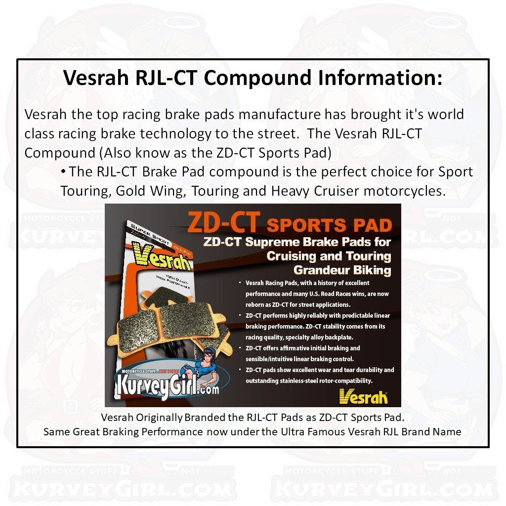Vesrah Brake Pad RJL-CT Compound Information