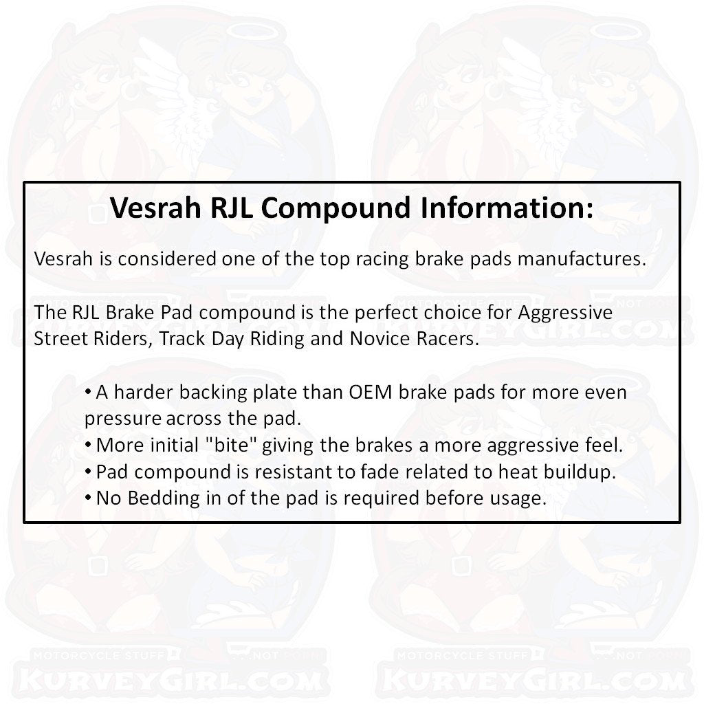 Vesrah Brake Pad RJL Compound Information