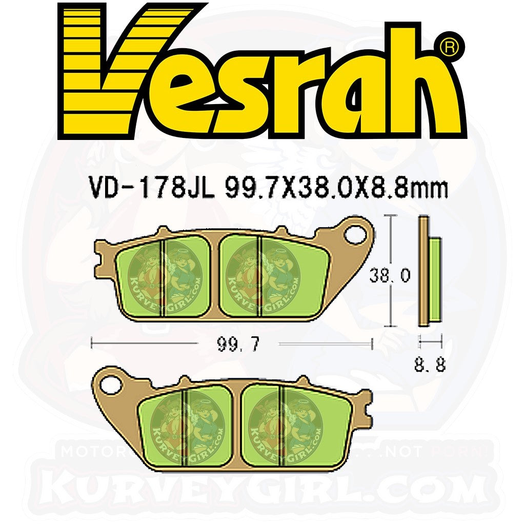 Vesrah Brake Pad Shape VD 178