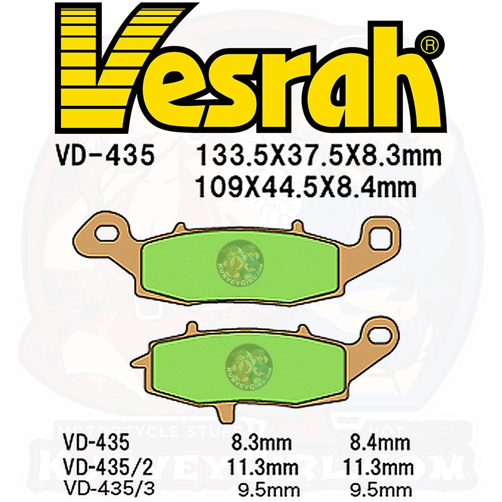 Vesrah Brake Pad Shape VD 435 2