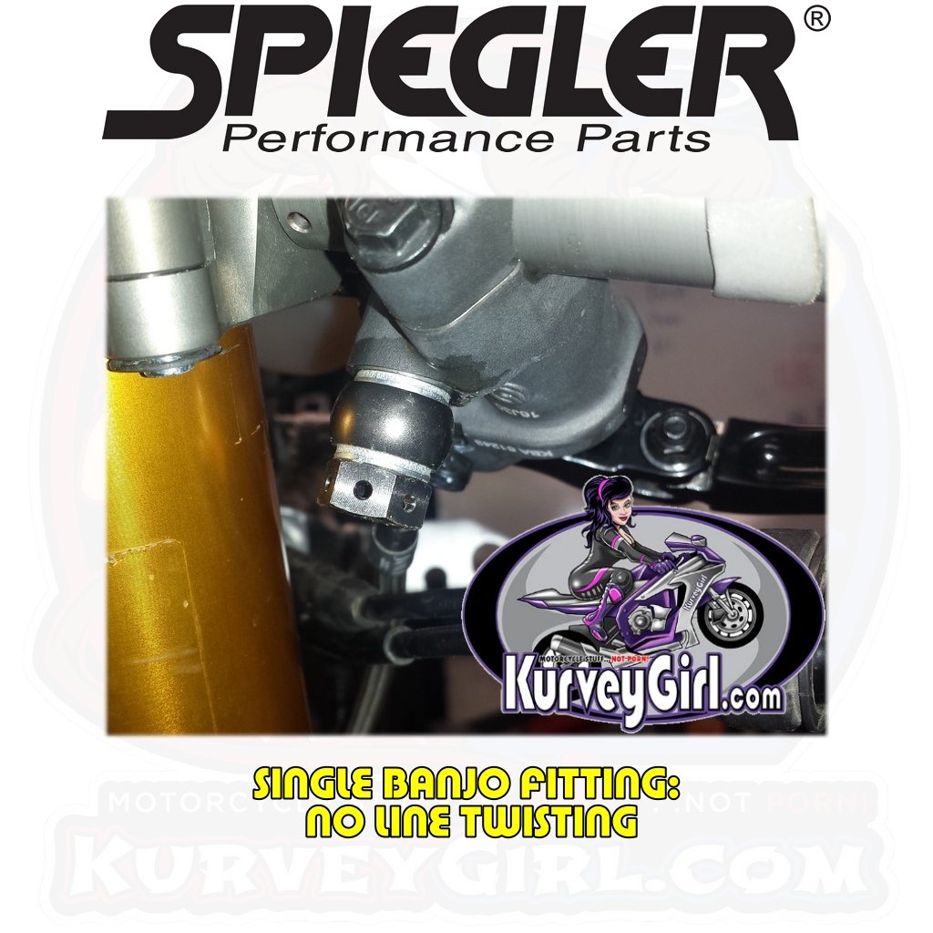 Yamaha R1 2015+ Brake Line Kit for Brembo 2 Image Picture Installed