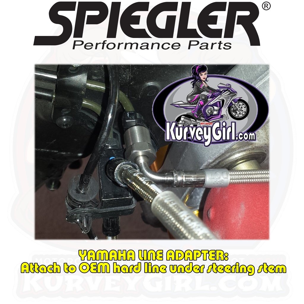 Yamaha R1 2015+ Brake Line Kit for Brembo 3  Image Picture Installed