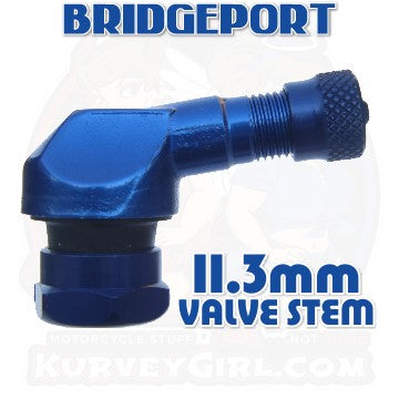 Valve Stem Angled 83 Degree 11.3 mm Aluminum Blue 2 Pack Gen 2