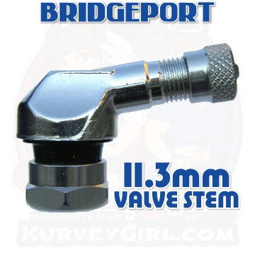 83deg Aluminum 11.3mm GEN2 Angled Valve Stem: Silver (2 pcs)
