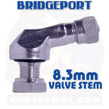 Load image into Gallery viewer, 83deg Aluminum 8.3mm Racing Angled Valve Stems - Silver (2 pcs)
