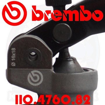 Brembo GP MK2 16x18 Radial Brake Master Cylinder Short Lever Close Up 110476082 110.4760.82
