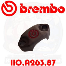 Load image into Gallery viewer, BREMBO RCS Clamp: CNC Red Brembo Logo (110.A263.87) (110A26387)
