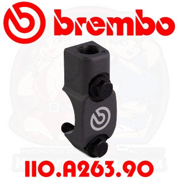 BREMBO RCS Clamp: Mirror Mount - Left-Handed Thread - M10x1.25 (110.A263.90) (110A26390)