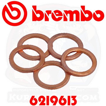 BREMBO Replacement: M10 Copper Crush Washer (6219613) - Qty: 5